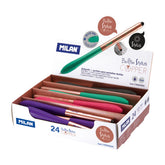 EXPOSITOR 24 BOLIGRAFOS MILAN S1 STYLUS COPPER COLORES | 24 UNIDADES | (MILAN)